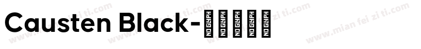 Causten Black字体转换